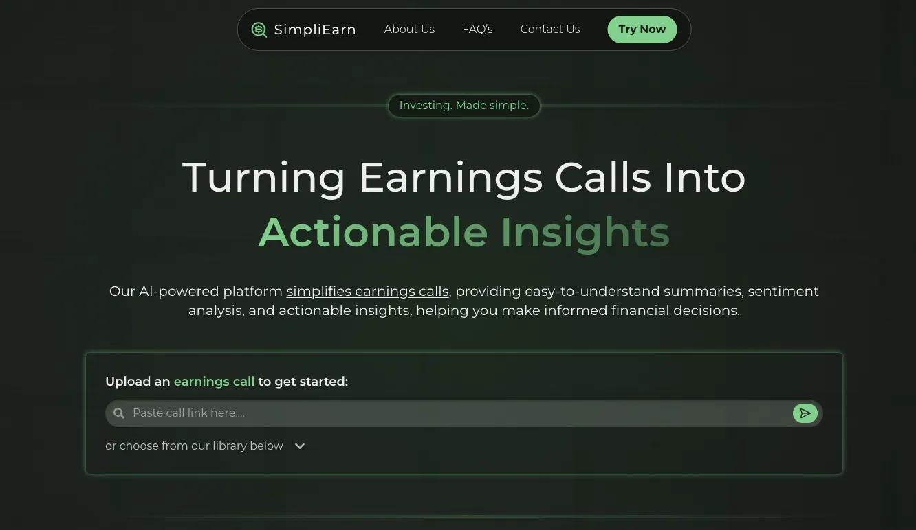 SimpliEarn Screenshot 1